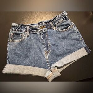 Vigoss Rolled Cuff Jean Shorts - Classic Blue